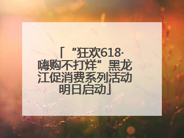 “狂欢618·嗨购不打烊”黑龙江促消费系列活动明日启动