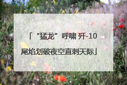 “猛龙”呼啸 歼-10尾焰划破夜空直刺天际