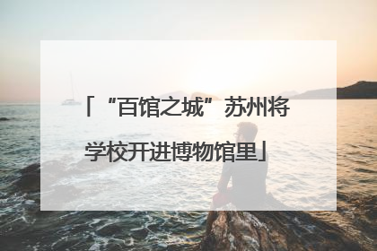 “百馆之城”苏州将学校开进博物馆里