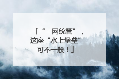 “一网统管”，这座“水上堡垒”可不一般！
