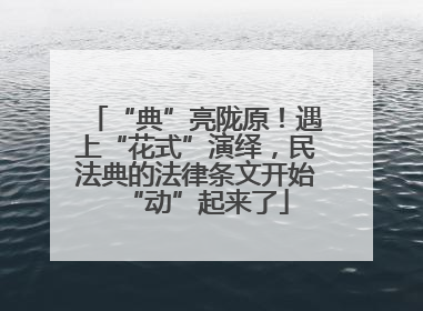 “典”亮陇原！遇上“花式”演绎，民法典的法律条文开始“动”起来了