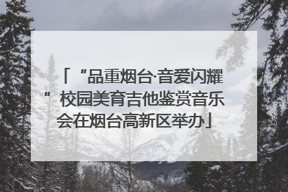 “品重烟台·音爱闪耀”校园美育吉他鉴赏音乐会在烟台高新区举办