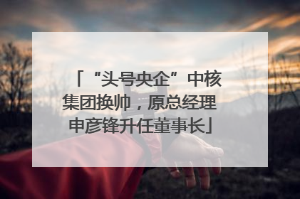 “头号央企”中核集团换帅，原总经理申彦锋升任董事长