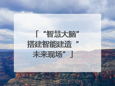 “智慧大脑”搭建智能建造“未来现场”