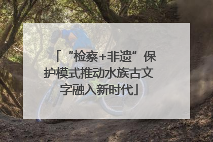 “检察+非遗”保护模式推动水族古文字融入新时代
