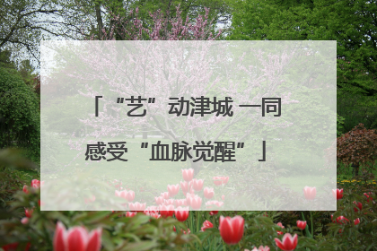 “艺”动津城 一同感受“血脉觉醒”