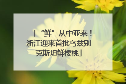 “鲜”从中亚来！浙江迎来首批乌兹别克斯坦鲜樱桃