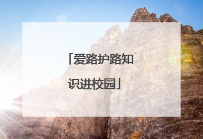 爱路护路知识进校园