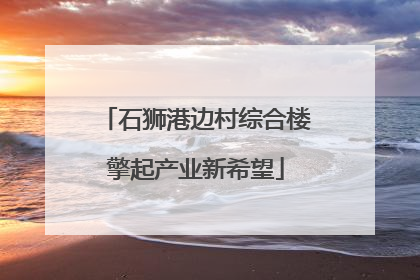 石狮港边村综合楼擎起产业新希望