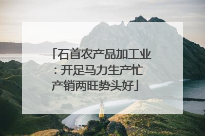 石首农产品加工业：开足马力生产忙 产销两旺势头好