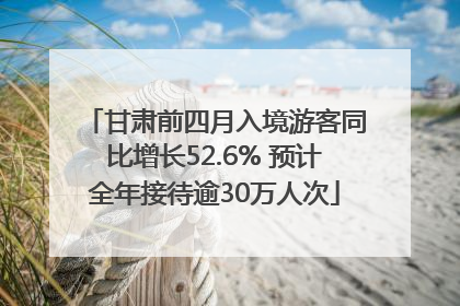 甘肃前四月入境游客同比增长52.6% 预计全年接待逾30万人次