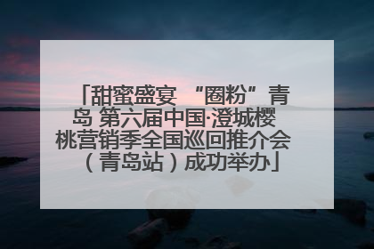 甜蜜盛宴 “圈粉”青岛 第六届中国·澄城樱桃营销季全国巡回推介会（青岛站）成功举办