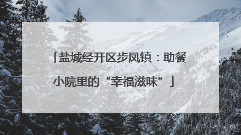 盐城经开区步凤镇：助餐小院里的“幸福滋味”
