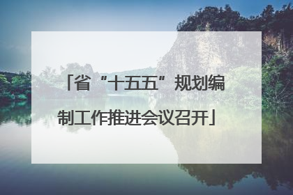 省“十五五”规划编制工作推进会议召开