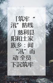 筑牢“汛”防线｜慈利县阳和土家族乡：闻“汛”而动 全员下沉筑牢防汛“安全堤”