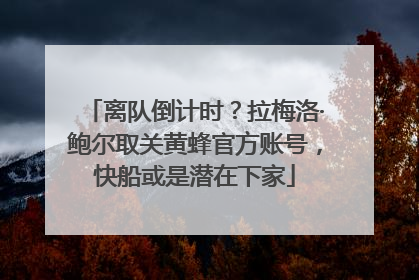 离队倒计时？拉梅洛·鲍尔取关黄蜂官方账号，快船或是潜在下家
