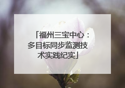 福州三宝中心：多目标同步监测技术实践纪实