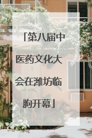 第八届中医药文化大会在潍坊临朐开幕