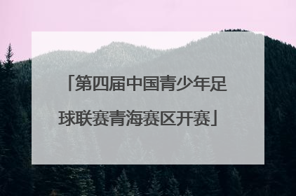 第四届中国青少年足球联赛青海赛区开赛