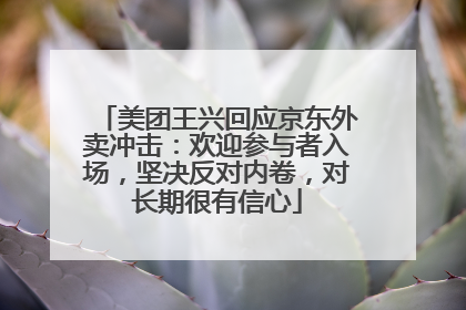 美团王兴回应京东外卖冲击：欢迎参与者入场，坚决反对内卷，对长期很有信心