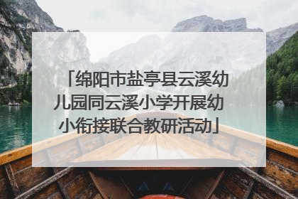 绵阳市盐亭县云溪幼儿园同云溪小学开展幼小衔接联合教研活动