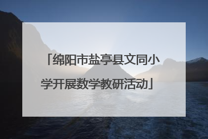 绵阳市盐亭县文同小学开展数学教研活动