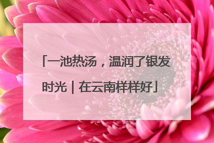 一池热汤，温润了银发时光｜在云南样样好