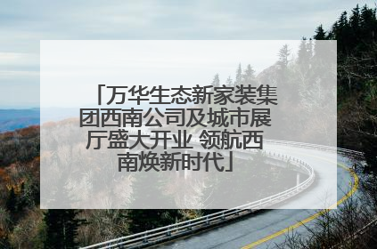 万华生态新家装集团西南公司及城市展厅盛大开业 领航西南焕新时代