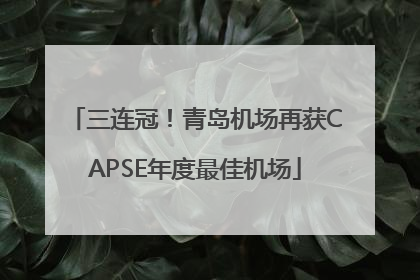 三连冠！青岛机场再获CAPSE年度最佳机场