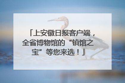 上安徽日报客户端，全省博物馆的“镇馆之宝”等您来选！