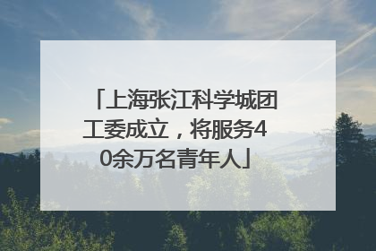 上海张江科学城团工委成立，将服务40余万名青年人