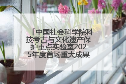 中国社会科学院科技考古与文化遗产保护重点实验室2025年度首场重大成果发布会在京举行