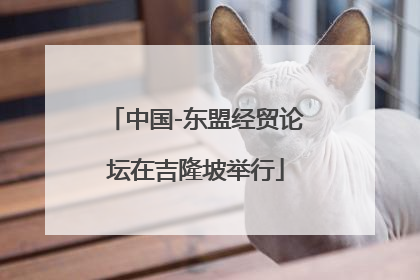 中国-东盟经贸论坛在吉隆坡举行