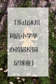 乐山沐川利店小学举办首届校园足球赛