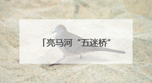 亮马河“五迷桥”还有谁不知道？