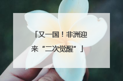 又一国！非洲迎来“二次觉醒”