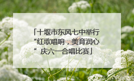 十堰市东风七中举行“红歌唱响，美育润心”庆六一合唱比赛