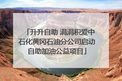 升升自助 涓涓积爱中石化黄冈石油分公司启动自助加油公益项目