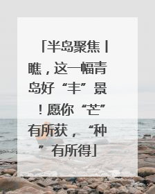 半岛聚焦丨瞧，这一幅青岛好“丰”景！愿你“芒”有所获，“种”有所得