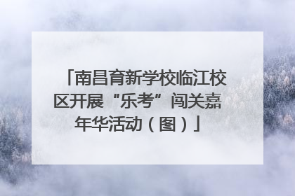 南昌育新学校临江校区开展“乐考”闯关嘉年华活动（图）