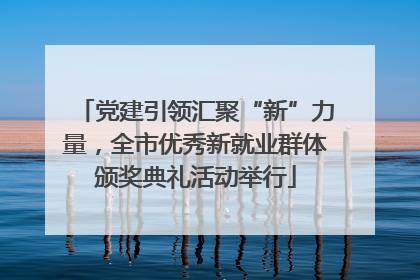 党建引领汇聚“新”力量，全市优秀新就业群体颁奖典礼活动举行