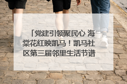 党建引领聚民心 海棠花红映凯马！凯马社区第三届邻里生活节谱写幸福新篇章
