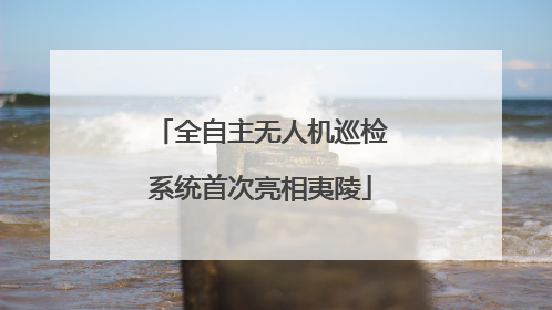 全自主无人机巡检系统首次亮相夷陵