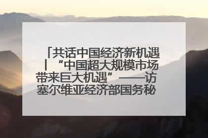 共话中国经济新机遇丨“中国超大规模市场带来巨大机遇”——访塞尔维亚经济部国务秘书尼科利奇