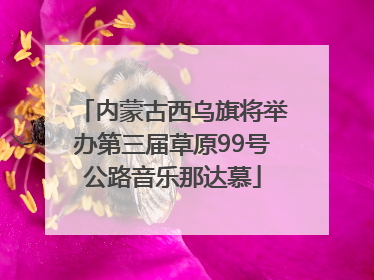 内蒙古西乌旗将举办第三届草原99号公路音乐那达慕