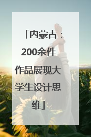 内蒙古：200余件作品展现大学生设计思维