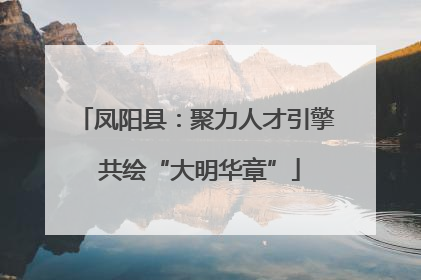 凤阳县：聚力人才引擎 共绘“大明华章”