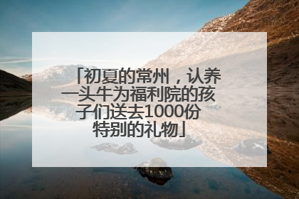 初夏的常州，认养一头牛为福利院的孩子们送去1000份特别的礼物