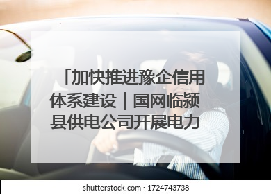 加快推进豫企信用体系建设｜国网临颍县供电公司开展电力行业信用企业现场咨询访谈工作