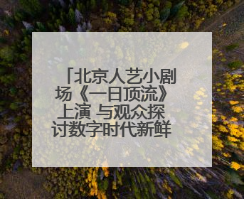 北京人艺小剧场《一日顶流》上演 与观众探讨数字时代新鲜话题